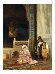 A Turkish Lady Praying in the Green Mosque, Bursa, 1878 by Stanislaus von Chlebowski