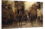 The Second Imperial Prussian Footguard Entering Paris by Hermanus Willem Koekkoek