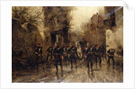 The Second Imperial Prussian Footguard Entering Paris by Hermanus Willem Koekkoek