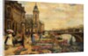 A Flower Market on the Seine by Ulpiano Checa y Sanz