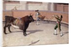 Bullfighting Scene, 19th C. by Spanish School