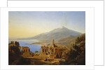 Teatro Greco, Taormina, with Etna beyond, 1852 by Karl Robert Kummer