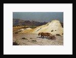 Lioness and Cubs; Lionne et Lioceaux by Jean Leon Gerome