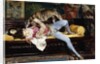 A Young Page, Playing with a Greyhound by Giovanni Boldini