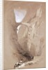 The Triumphal Arch crossing the Ravine leading to Petra, 1839 by David Roberts