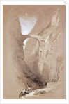 The Triumphal Arch crossing the Ravine leading to Petra, 1839 by David Roberts