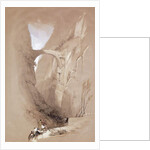 The Triumphal Arch crossing the Ravine leading to Petra, 1839 by David Roberts