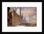 The Hotel de Ville, Brussels, 1856 by William Callow
