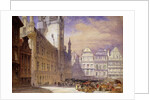 The Hotel de Ville, Brussels, 1856 by William Callow