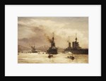The First Battle Squadron leaving the Forth for the Battle of Jutland, 1917 by William Lionel Wyllie