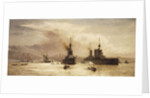 The First Battle Squadron leaving the Forth for the Battle of Jutland, 1917 by William Lionel Wyllie