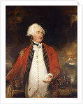 Portrait of General James Pattison three-quarter-length, in Military Uniform, Holding a Document, a Battle in Progress Beyond by Thomas Lawrence