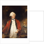 Portrait of General James Pattison three-quarter-length, in Military Uniform, Holding a Document, a Battle in Progress Beyond by Thomas Lawrence