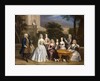 Group Portrait of a Family, in the Grounds of a Country House by Benjamin Ferrers