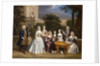 Group Portrait of a Family, in the Grounds of a Country House by Benjamin Ferrers