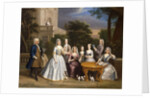 Group Portrait of a Family, in the Grounds of a Country House by Benjamin Ferrers