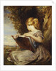 A Young Girl seated under a Tree with a Sketch Book by George Richmond