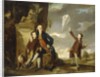 Group Portrait of George Fitzgerald with his Sons George, seen flying a Kite, and Charles by Johann Zoffany