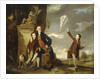 Group Portrait of George Fitzgerald with his Sons George, seen flying a Kite, and Charles by Johann Zoffany