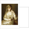 Tuccia, the Vestial Virgin, three quarter length, holding a lamp by Angelica Kauffman