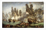 The Battle of Trafalgar by English School