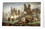 The Battle of Trafalgar by English School