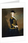 Portrait of Nancy Fortescue, Wearing a Dark Blue Riding Habit with Gold Frogging and Cap, by Thomas Hudson