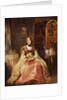 Portrait of Lady Dorothy Nevill, full-length, seated in a Pink and Gold Embroidered Gown, in her Boudoir, 1855 by Henry Richard Graves