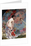 Young Woman and Parasol; Jeune Femme au Parasol by Aime Nicolas Morot