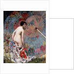 Young Woman and Parasol; Jeune Femme au Parasol by Aime Nicolas Morot