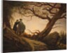 Two Men Contemplating the Moon, 1825-1830 by Caspar David Friedrich