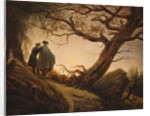 Two Men Contemplating the Moon, 1825-1830 by Caspar David Friedrich
