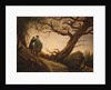 Two Men Contemplating the Moon, 1825-1830 by Caspar David Friedrich