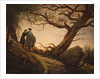 Two Men Contemplating the Moon, 1825-1830 by Caspar David Friedrich
