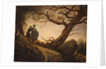 Two Men Contemplating the Moon, 1825-1830 by Caspar David Friedrich