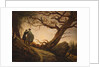 Two Men Contemplating the Moon, 1825-1830 by Caspar David Friedrich