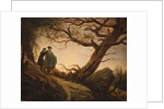 Two Men Contemplating the Moon, 1825-1830 by Caspar David Friedrich