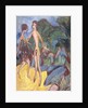Youth and Naked Girl on Beach; Nackter Jungling und Madchen am Strand, 1913 by Ernst Ludwig Kirchner