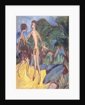 Youth and Naked Girl on Beach; Nackter Jungling und Madchen am Strand, 1913 by Ernst Ludwig Kirchner