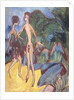Youth and Naked Girl on Beach; Nackter Jungling und Madchen am Strand, 1913 by Ernst Ludwig Kirchner