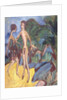 Youth and Naked Girl on Beach; Nackter Jungling und Madchen am Strand, 1913 by Ernst Ludwig Kirchner