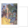 Youth and Naked Girl on Beach; Nackter Jungling und Madchen am Strand, 1913 by Ernst Ludwig Kirchner