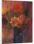 Large Still life: Red and Yellow Dahlia; Grosses Stilleben: Rote und Gelbe Dahlien, 1937 by Alexej von Jawlensky