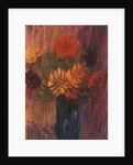 Large Still life: Red and Yellow Dahlia; Grosses Stilleben: Rote und Gelbe Dahlien, 1937 by Alexej von Jawlensky