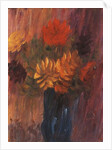 Large Still life: Red and Yellow Dahlia; Grosses Stilleben: Rote und Gelbe Dahlien, 1937 by Alexej von Jawlensky