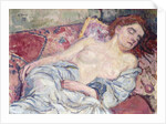 Nude on a Divan; Nu au Divan, 1907 by Theo van Rysselberghe