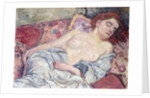 Nude on a Divan; Nu au Divan, 1907 by Theo van Rysselberghe