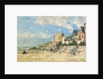 Malakoff Tower and the Shore at Trouville; La Tour Malakoff et le Rivage a Trouville, 1877 by Eugene Louis Boudin