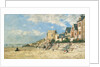 Malakoff Tower and the Shore at Trouville; La Tour Malakoff et le Rivage a Trouville, 1877 by Eugene Louis Boudin