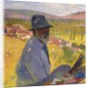 Self portrait at La Bastide-du-Vert; Autoportrait a La Bastide-du-Vert, 1905 by Henri Jean Guillaume Martin